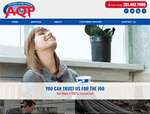 Tablet Screenshot of affordablequalityplumbing.com